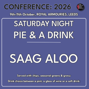 CONFERENCE 2026 - SATURDAY DINNER - SAAG ALOO (Vg)